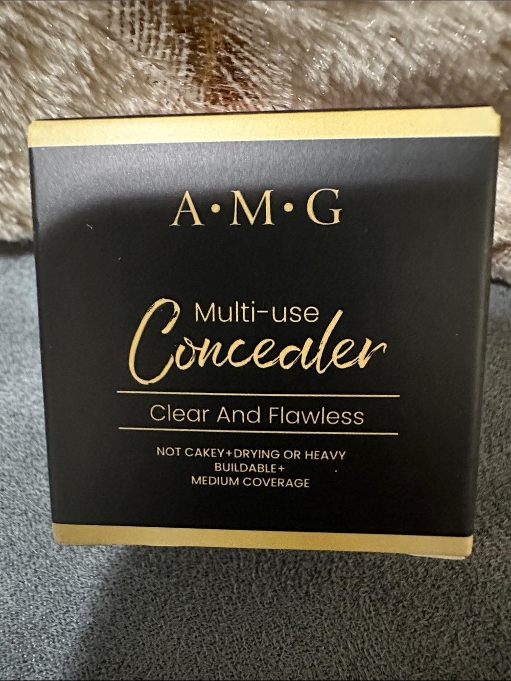 A.M.G Multi-use Concealer - Black & Gold Packaging Peach Beige Color